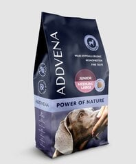 Addena Power of Nature Junior Medium&Large koos lambaga, 10 kg hind ja info | Kuivtoit koertele | kaup24.ee