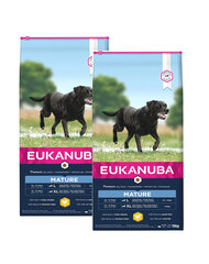 Eukanuba Thriving Mature Large Breed koos kodulindudega, 30 kg hind ja info | Kuivtoit koertele | kaup24.ee