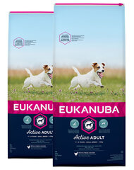 Eukanuba Active Adult Small Breed с мясом птицы, 30 кг цена и информация | Сухой корм для собак | kaup24.ee