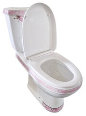 Wc-pott 3308-PF dekoreeritud, aeglaselt sulguva kaanega hind ja info | WС-potid | kaup24.ee