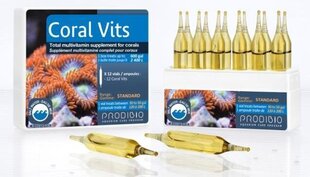 Vitamiinikompleks riffakvaariumidele Prodibio Coral Vits, 12 tk. hind ja info | Akvaariumid ja seadmed | kaup24.ee