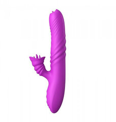 Boss Of Toys Wibrator-Angelia USB 3 functions of thrusting / 20 vibrations Purple цена и информация | БДСМ и фетиш | kaup24.ee