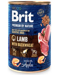 Brit Premium By Nature Sensitive Lamb с бараниной, 15 кг + влажный корм с бараниной, 6х400 г цена и информация | Сухой корм для собак | kaup24.ee