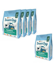 Green Petfood InsectDog Sensitive koos putukatega, 5x900 g hind ja info | Kuivtoit koertele | kaup24.ee