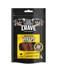 Crave Wraps täiskasvanud koertele koos kanaga, 10x50 g hind ja info | Maiustused koertele | kaup24.ee