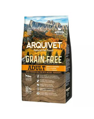 Arquivet Grain Free Adult с индейкой, 12 кг цена и информация | Сухой корм для собак | kaup24.ee