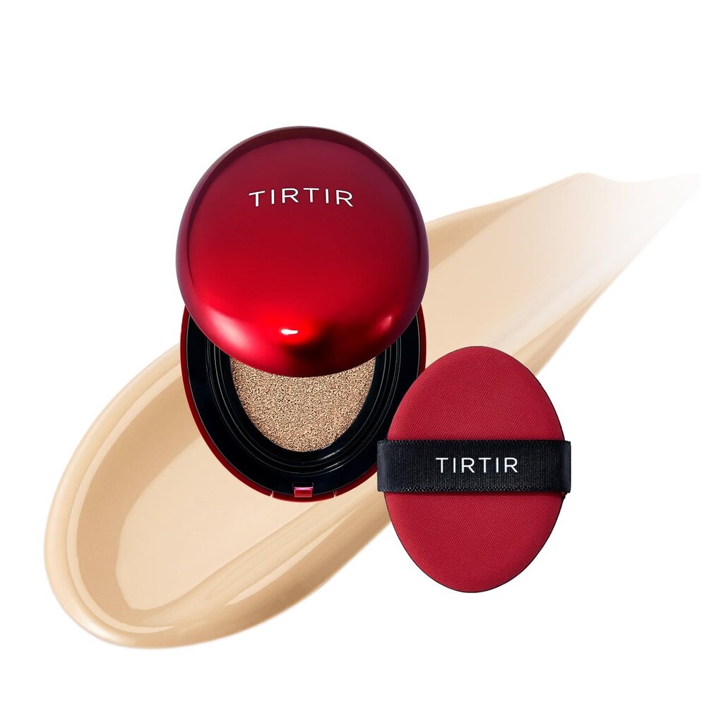 TIRTIR [MINI] MASK FIT RED MINI CUSHION 21W NATURAL IVORY - Padi alusvärvi toon 21 soe naturaalne elevandiluu - mini versioon hind ja info | Jumestuskreemid, puudrid | kaup24.ee