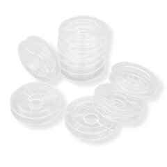 Plastist Mähis, Värvitu, 50x10 mm, Siseläbimõõt: 36 mm, 10tk hind ja info | Ehete valmistamine, helmestamine | kaup24.ee