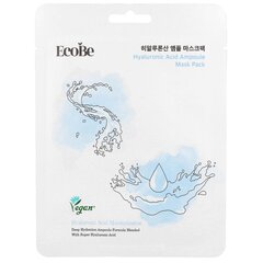 EcoBe Hyaluronic Acid Ampoule Mask Pack 25ml - Увлажняющая листовая маска цена и информация | Маски для лица, патчи для глаз | kaup24.ee