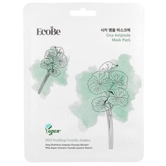 EcoBe Cica Ampoule Mask Pack 25ml - rahustav ja niisutav lehtmask Centella Asiatica ekstraktiga hind ja info | Näomaskid, silmamaskid | kaup24.ee