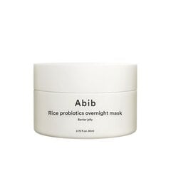 ABIB Rice Probiotics Overnight Mask Barrier Jelly 80 ml - Riisiprobiootikumidega ööseks mõeldud mask barjäärimassina. hind ja info | Näomaskid, silmamaskid | kaup24.ee