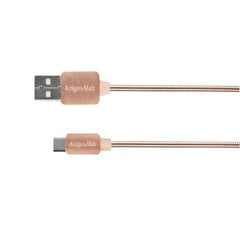 usb ja micro usb kaabel 1 m kruger&matz hind ja info | Mobiiltelefonide kaablid | kaup24.ee