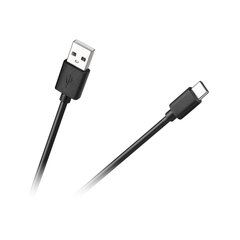 1 m pikk usb a - usb c ühenduskaabel. hind ja info | Mobiiltelefonide kaablid | kaup24.ee