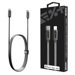 NEXT ONE Metallist USB-C / Lightning MFi kaabel 1,2 m space hall hind ja info | Mobiiltelefonide kaablid | kaup24.ee