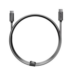 NEXT ONE Metallist USB-C/USB-C kaabel 1,2 m, halli värvi hind ja info | Mobiiltelefonide kaablid | kaup24.ee