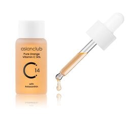 AsianClub - Pure Orange Vitamin C 14%, 15ml - Сыворотка для лица против морщин с витамином C цена и информация | Сыворотки для лица, масла | kaup24.ee