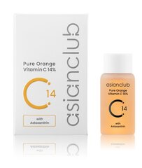 AsianClub - Pure Orange Vitamin C 14%, 15ml - C-vitamiini sisaldav kortsudevastane näoseerum. hind ja info | Näoõlid, seerumid | kaup24.ee