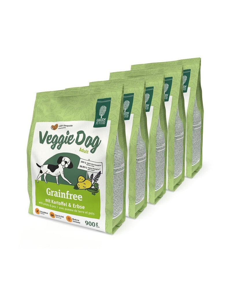 Green Petfood VeggieDog Grainfree Adult, 5x900 g цена и информация | Kuivtoit koertele | kaup24.ee