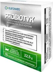 Eurowet toidulisand kassidele Probiotyk, 15x1.5 g hind ja info | Vitamiinid, toidulisandid ja parasiitide vastased tooted | kaup24.ee