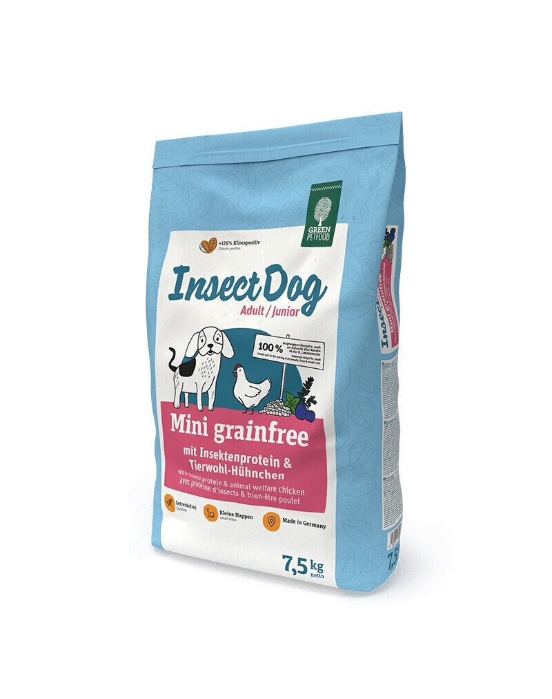 Green Petfood InsectDog Mini koos putukatega, 7,5 kg цена и информация | Kuivtoit koertele | kaup24.ee