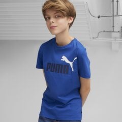 Puma Футболки Ess+ 2 Col Logo Tee Blue 586985 21 586985 21/152 цена и информация | Рубашки для мальчиков | kaup24.ee