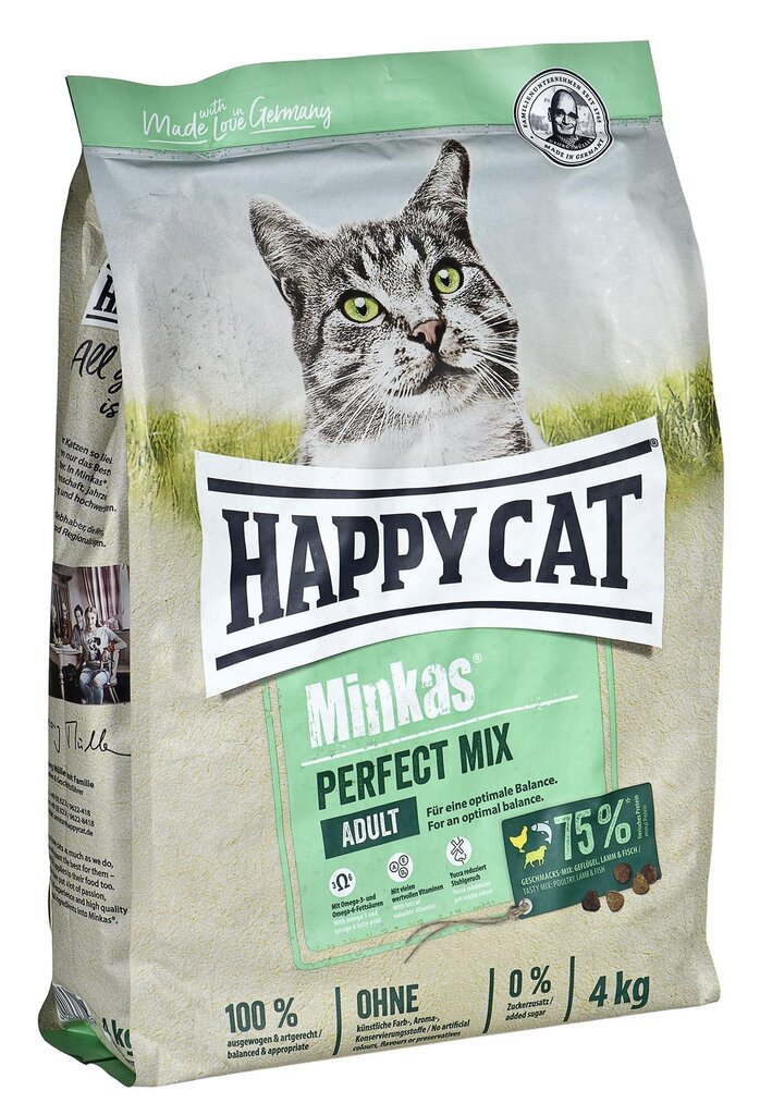 Happy Cat Minkas Perfect Mix, 4 kg цена и информация | Kuivtoit kassidele | kaup24.ee