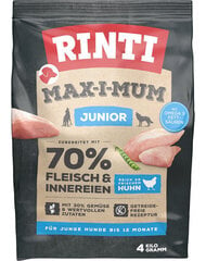 Rinti Max-i-mum Junior koos kanaga, 4 kg hind ja info | Kuivtoit koertele | kaup24.ee