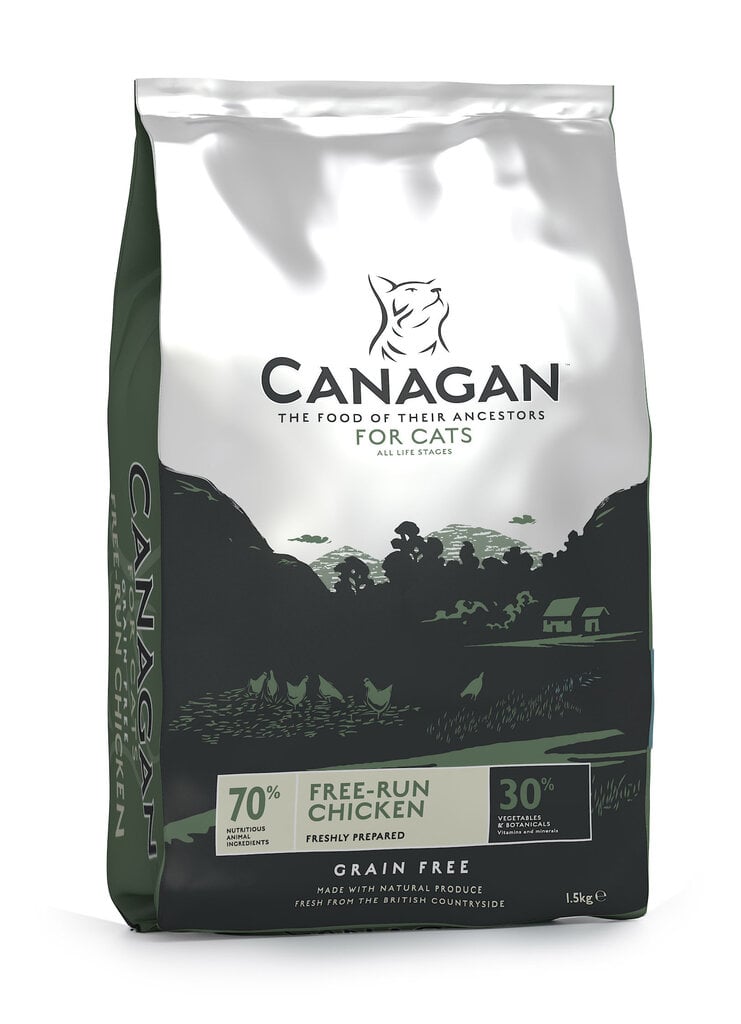 Canagan Kot free-range chicken, 1,5 kg hind ja info | Kuivtoit kassidele | kaup24.ee