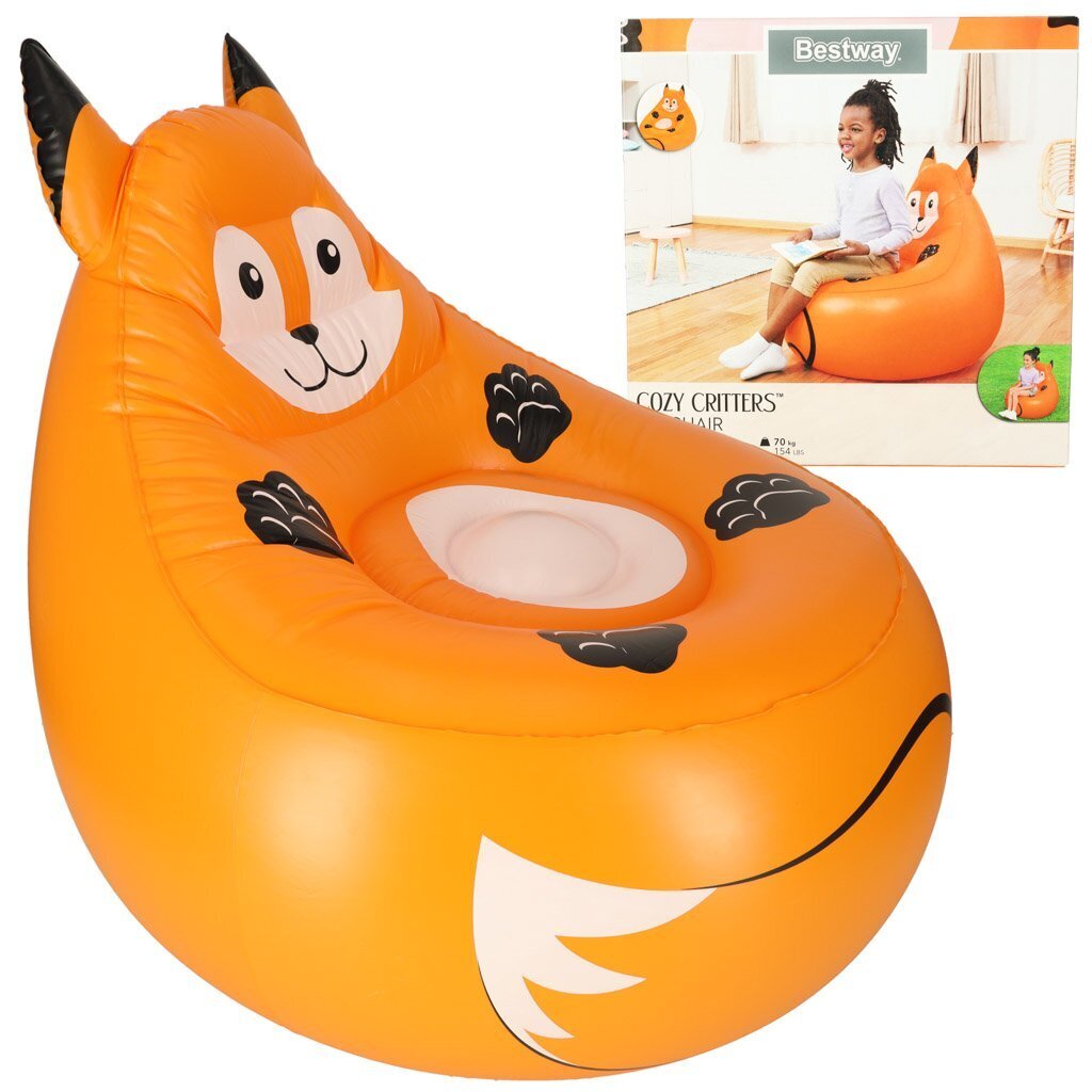 BESTWAY 75116 Inflatable fox pouf цена и информация | Täispuhutavad madratsid ja mööbel | kaup24.ee