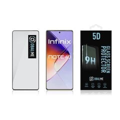 OBAL:ME 5D Glass Screen Protector for Infinix Note 40 Black цена и информация | Защитные пленки для телефонов | kaup24.ee