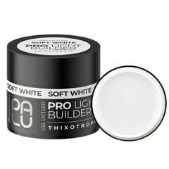 PALU гель для наращивания ногтей SOFT WHITE - 45 г - СРЕДНИЙ цена и информация | Лаки для ногтей, укрепители для ногтей | kaup24.ee