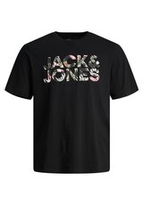 T-särk meestele Jack & Jones, must hind ja info | Meeste T-särgid | kaup24.ee