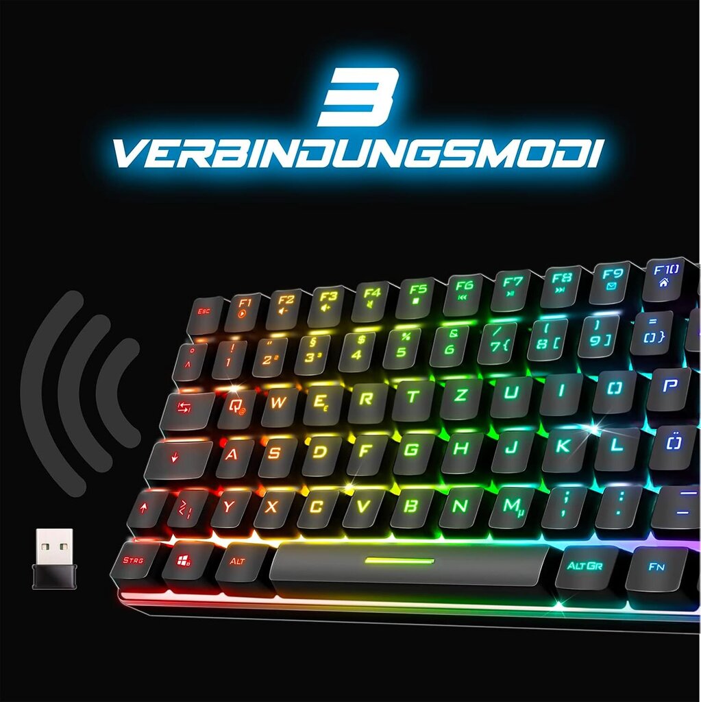 SPIRIT OF GAMER traadita Bluetooth mänguklaviatuur hind ja info | Klaviatuurid | kaup24.ee