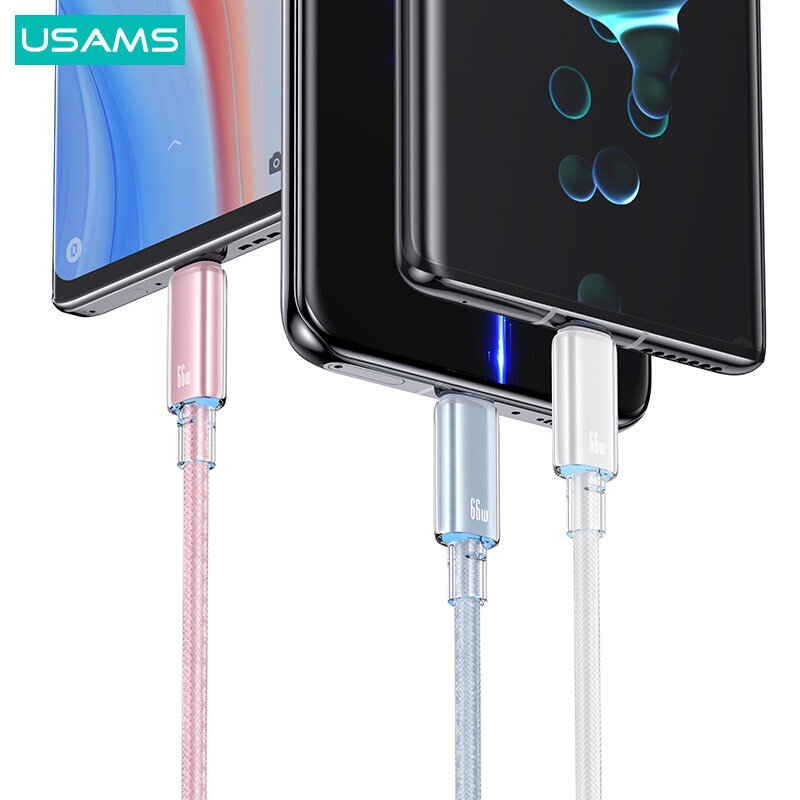 USAMS Cloud Series 6A hind ja info | Mobiiltelefonide kaablid | kaup24.ee