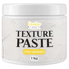 Peeneteraline tekstuuripasta 1 kg Creative Deco Valge vormimispasta, lihtne kasutada 3D efektide loomiseks. hind ja info | Kunstitarbed, voolimise tarvikud | kaup24.ee