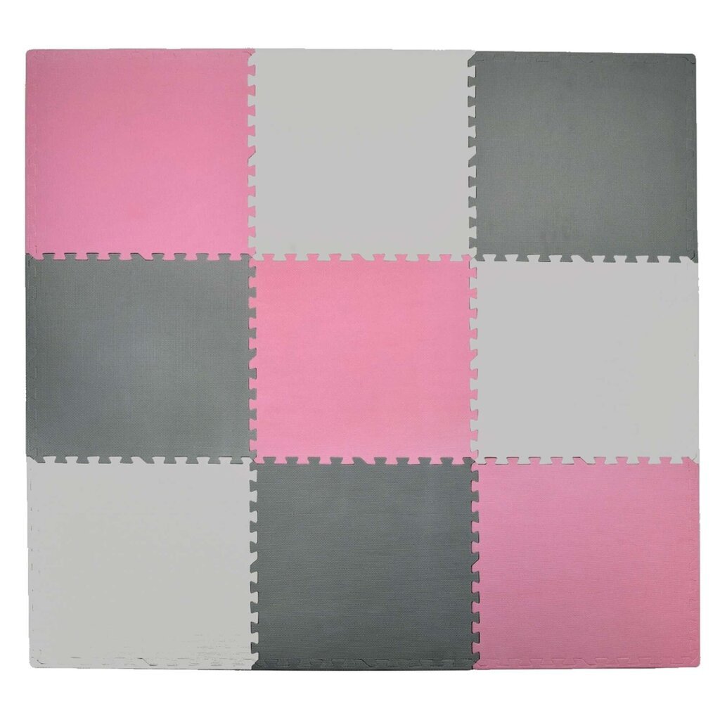 Humbi Vahtmatt Puzzle 9 tk roosa grafiithall 180 x 180 x 1 cm hind ja info | Tegelustekid | kaup24.ee