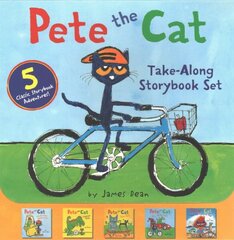 Pete the Cat Take-Along Storybook Set: 5-Book 8x8 Set цена и информация | Книги для подростков и молодежи | kaup24.ee