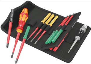 Wera Kraftform Kompakt set with inter-changeable extra slim blades, VDE 60iS/65iS/67iS/16 цена и информация | Ящики для инструментов, держатели | kaup24.ee