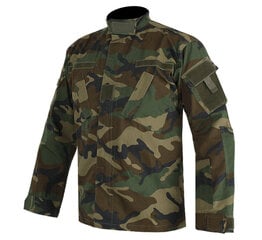 Meeste sõjaväeline kampsun Mil-Tec ACU Rip Stop Jacket, WOODLAND hind ja info | Meeste joped | kaup24.ee