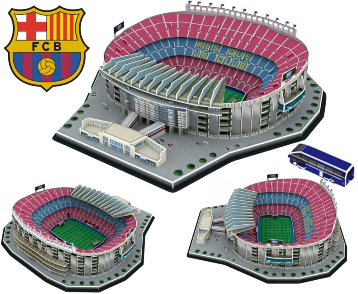 Puzzle 3D jalgpallistaadion BARCELONA CAMP NOU hind ja info | Pusled | kaup24.ee