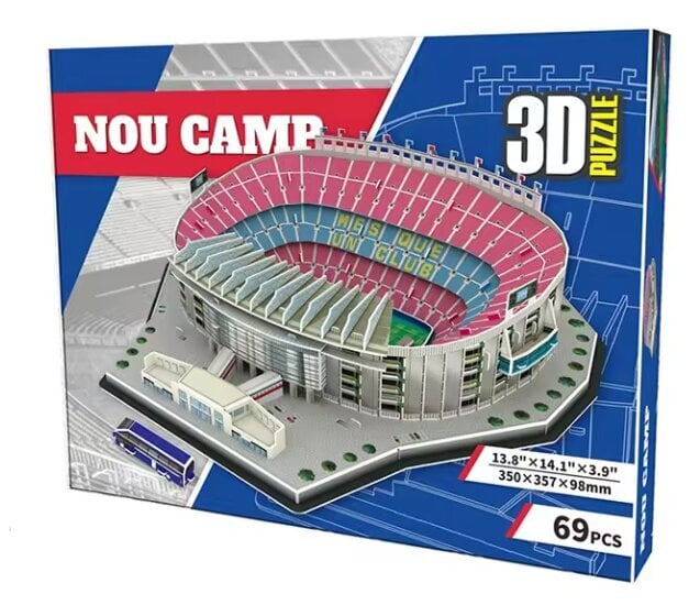 Puzzle 3D jalgpallistaadion BARCELONA CAMP NOU hind ja info | Pusled | kaup24.ee