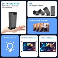 Projector Magcubic Black Edition цена и информация | Проекторы | kaup24.ee