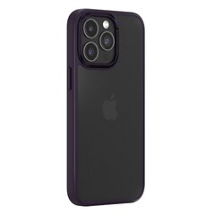 Joy Elegant komaümbris iPhone 15 Pro jaoks, tumelilla, must hind ja info | Telefoni kaaned, ümbrised | kaup24.ee