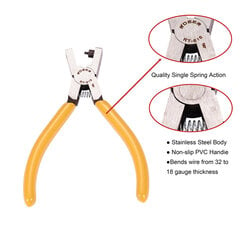 Плоскогубцы-Дырокол под отверстие 2мм Железо 136х91х9.5мм Цвет: Желтый 1шт цена и информация | Принадлежности для изготовления украшений, бисероплетения | kaup24.ee