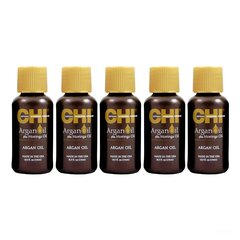 Масло арганы и моринги для волос CHI Argan Oil Plus Moringa Oil, 15 мл х 5 шт. цена и информация | Средства для укрепления волос | kaup24.ee