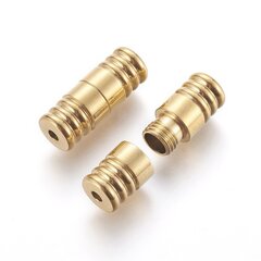 KruviLukk, Roostevaba Teras, 18x7mm, Auk 2mm, Kuld, 1tk hind ja info | Ehete valmistamine, helmestamine | kaup24.ee