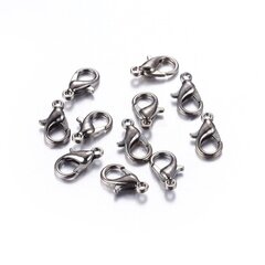 Lobster Karabiin Lukk, Metallisulam, 10x6mm, Relva Teras, 50 tk hind ja info | Ehete valmistamine, helmestamine | kaup24.ee