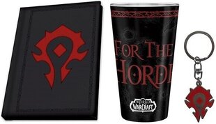 WORLD OF WARCRAFT - Box XXL glass + Keychain + Notebook "Horde" цена и информация | Атрибутика для игроков | kaup24.ee