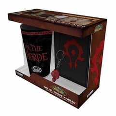 WORLD OF WARCRAFT - Box XXL glass + Keychain + Notebook "Horde" цена и информация | Атрибутика для игроков | kaup24.ee