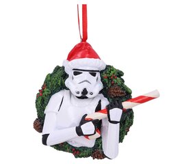 Star Wars Stormtrooper Wreath Hanging Christmas Ornament цена и информация | Атрибутика для игроков | kaup24.ee